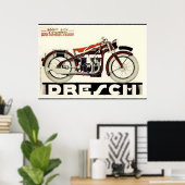 500 cc Franse  motorfiets Poster (Thuiskantoor)