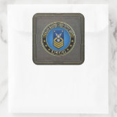 [500] CG: Commando Master Chief Petty Officer (CMC Vierkante Sticker (Tas)