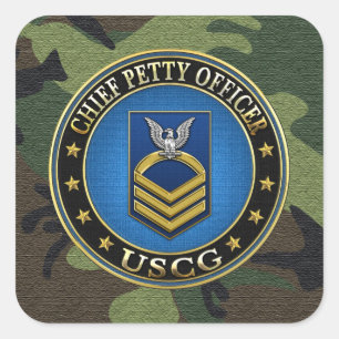 [500] CG: Hoofd onderofficier (CPO) Vierkante Sticker