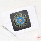 [500] CG: luitenant-commandant (LCDR) Vierkante Sticker (Envelop)