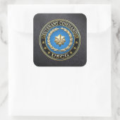 [500] CG: luitenant-commandant (LCDR) Vierkante Sticker (Tas)