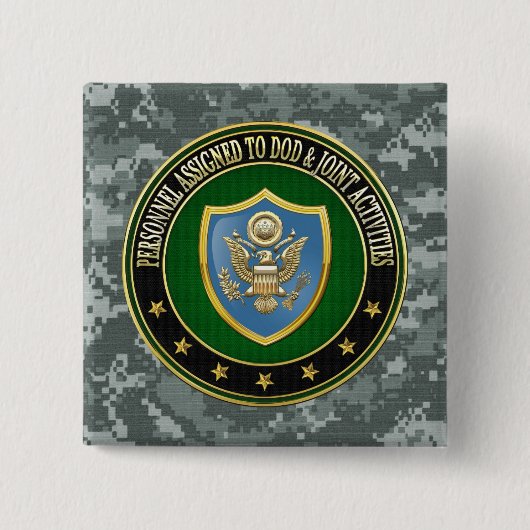[500] DOD & Joint Activities CSIB Special Edition Vierkante Button 5,1 Cm (Voorkant)