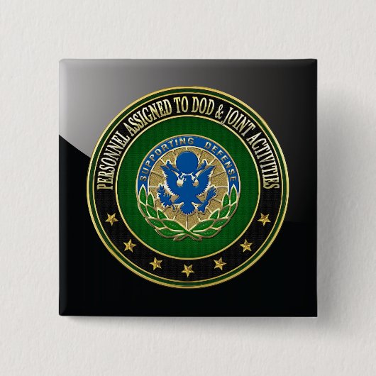 [500] DOD & Joint Activities DUI Special Edition Vierkante Button 5,1 Cm (Voorkant)