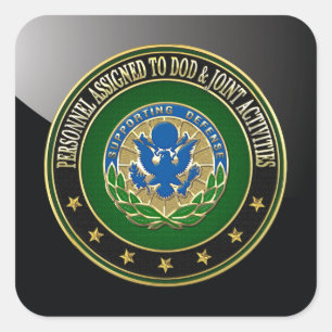 [500] DOD & Joint Activities DUI Special Edition Vierkante Sticker