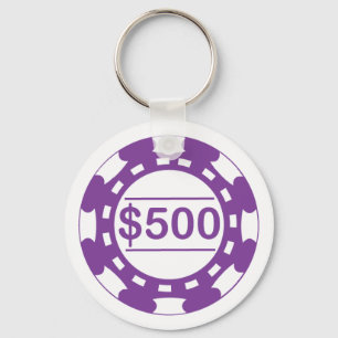 500 dollar Casino Chip Sleutelhanger