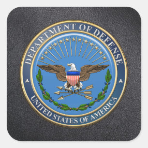[500] Emblem van het Amerikaanse ministerie van De Vierkante Sticker