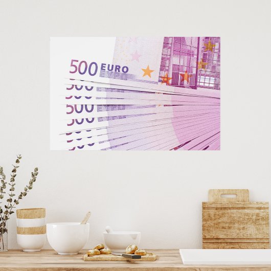 500 euro poster (Keuken)