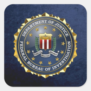 [500] FBI Special Edition Vierkante Sticker