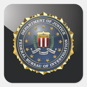 [500] FBI Special Edition Vierkante Sticker