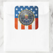 [500] FBI Special Edition Vierkante Sticker (Tas)