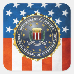[500] FBI Special Edition Vierkante Sticker