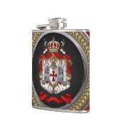 [500] Knachten Templar Coat of Arms Heupfles (Links)
