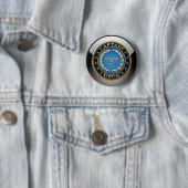 [500] Kustwacht: Kapitein (CAPT) Ronde Button 5,7 Cm (In situ)