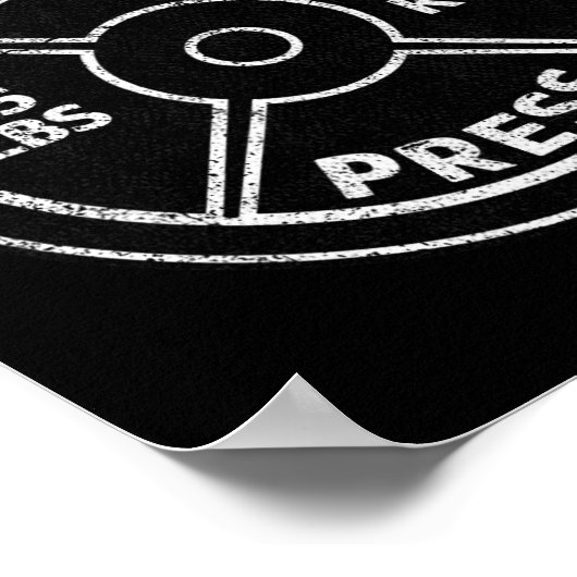 500 Lbs Pound Bench Press Club Gym Weightlifting P Poster (Hoek)