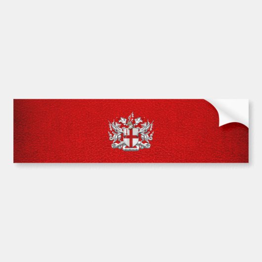 [500] Londense stad — Wapenstoofpot Bumpersticker (Voorkant)