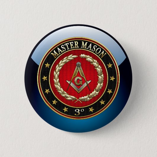 [500] Master Mason, derde graad [speciale editie] Ronde Button 5,7 Cm (Voorkant)