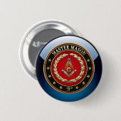 [500] Master Mason, derde graad [speciale editie] Ronde Button 5,7 Cm (Voorkant /achterkant)