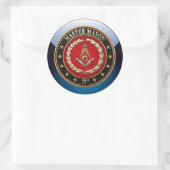 [500] Master Mason, derde graad [speciale editie] Ronde Sticker (Tas)