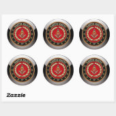 [500] Master Mason, derde graad [speciale editie] Ronde Sticker (Vel)
