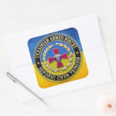 [500] Oekraïense strijdkrachten [speciale uitgave] Vierkante Sticker (Envelop)