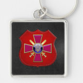 [500] Oekraïnse grondstrijdkrachten Emblem Sleutelhanger (Voorkant)