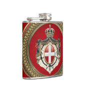 [500] Orde van Malta - Mom-wapenschild Heupfles (Rechts)