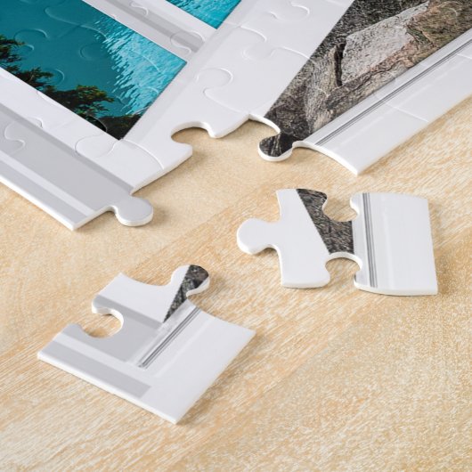 500 Piece Mountain Scene Jigzaag Puzzle Legpuzzel (Zijkant)