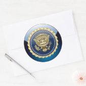 [500] Presidentiële dienstbadge [PSB] Ronde Sticker (Envelop)