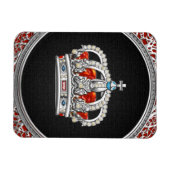 [500] Princess King-Queen Crown [Zilver] Magneet (Horizontaal)