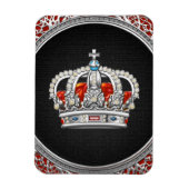 [500] Princess King-Queen Crown [Zilver] Magneet (Verticaal)