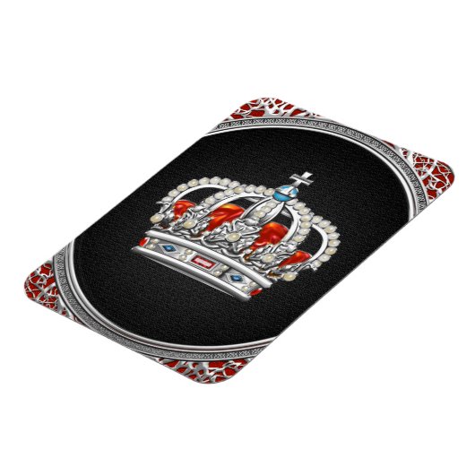 [500] Princess King-Queen Crown [Zilver] Magneet (Linkerzijde)