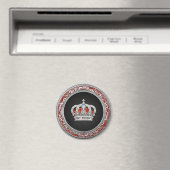 [500] Princess King-Queen Crown [Zilver] Magneet (Insitu (Vaatwasser))