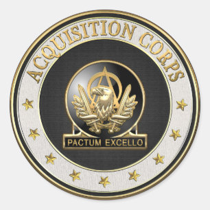 [500] Regimental Insignia Acquisition Corps (AAC) Ronde Sticker