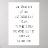 500 rijen wasgoed poster (Voorkant)