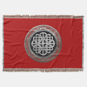[500] Sacred Celtic Silver Knot Cross Deken
