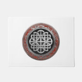 [500] Sacred Celtic Silver Knot Cross Deurmat (Voorkant)