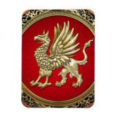 [500] Sacred Gold Griffin Magneet (Verticaal)