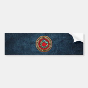 [500] Serpent God Quetzalcoatl [Jade] Bumpersticker