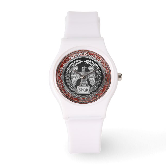 [500] Silver Roman imperial Eagle Horloge (Voorkant)