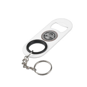 [500] Silver Roman imperial Eagle over de medaille Mini Flessenopener