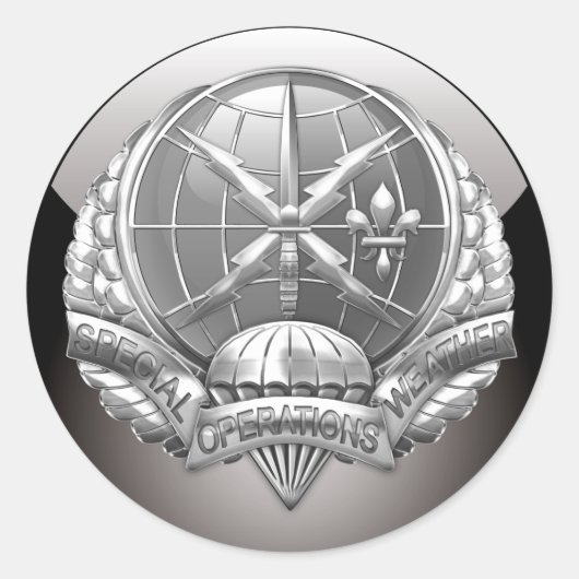[500] SOWT Badge [CREST] Ronde Sticker (Voorkant)