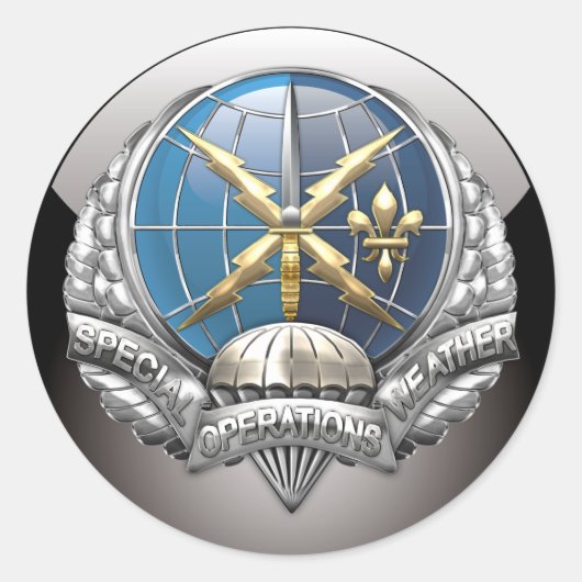 [500] SOWT-embleem Ronde Sticker (Voorkant)