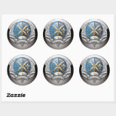 [500] SOWT-embleem Ronde Sticker (Vel)