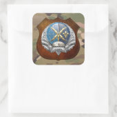 [500] SOWT-embleem Vierkante Sticker (Tas)