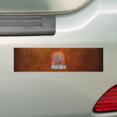 [500] Tibetaanse Thangka - Wrathful Deity Hayagriv Bumpersticker (Op auto)