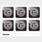 [500] Treasure Trove: Celtic Tree of Life [Silver] Vierkante Sticker (Vel)