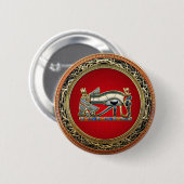 [500] Treasure Trove: The Eye of Horus Ronde Button 5,7 Cm (Voorkant /achterkant)