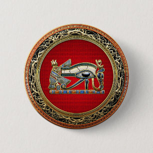 [500] Treasure Trove: The Eye of Horus Ronde Button 5,7 Cm