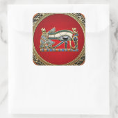[500] Treasure Trove: The Eye of Horus Vierkante Sticker (Tas)