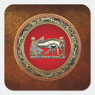 [500] Treasure Trove: The Eye of Horus Vierkante Sticker